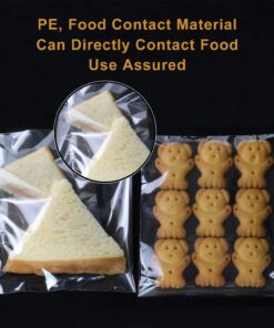 NEOACT 400 Pcs 4"x4.73" Clear Resealable Cellophane Bags Good for Bakery, Candle, Soap, Cookie Poly Bags 4x4.7 Inch (Pack of 400) 28 71rD8KuVsAL