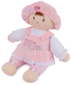 GUND Baby My First Dolly, Plush Doll for Babies and Toddlers, Pink/White, 13” Light Brown 13" 11 71rDgIGj rL