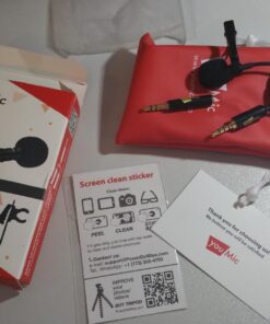 YouMic - Small Lavalier Microphone with Clip - Lav Lapel Mic for Camera Phone iPhone iOS Android PC Laptop Video Recording - Noise Cancelling 3.5mm Jack 40 71rEzjo8tjL