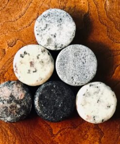 Sea Stones- 9-Piece Set - Full Sized Upcycled Granite Whiskey Chilling Stones- On the Rocks Set Includes 2 Monogrammable Tumblers with Wooden Presentation Tray - Made in the USA with Granite from NH 15 71rFjjz6XeL