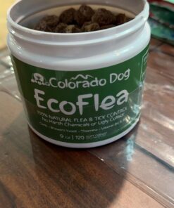EcoFlea by ColoradoDog - all Natural Chewable Dog Treats for Flea and Tick Treatment and Prevention - 120 Count - no Chemicals, no Mess, no Collars 40 71rFsBcAz2L