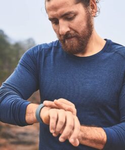 Fitbit Charge 5 Advanced Health & Fitness Tracker with Built-in GPS, Stress Management Tools, Sleep Tracking, 24/7 Heart Rate & More, Mineral Blue, One Size S & L Bands Included, Steel Blue/Platinum Fitbit Charge 5 31 71rHrN8sDNL