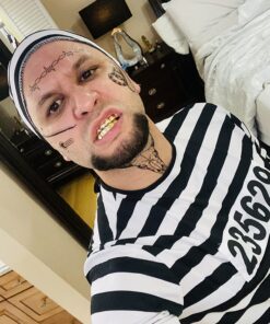 TOPGRILLZ Gold Grills for Your Teeth 18K Gold Plated Hip Hop Custom Fit Polished Teeth Grillz for Men and Women with 4 Silicon Molding Bars Rapper Costume Gold 6 Fangs 32 71rJYSe h6L