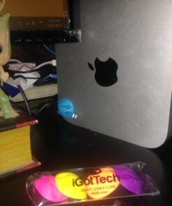 iGotTech Cable Clips and Cord Management System 6 Pack of Dual Slotted Adhesive Desktop Cable Organizers | Phone & Computer Wire Holder (Multicolor) Multicolored 44 71rJrHgBdML