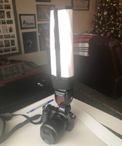 waka Flash Diffuser Reflector Kit - Bend Bounce Flash Diffuser+ Silver/White Reflector for Speedlight, Universal Mount for Canon, Nikon, etc. 34 71rKFu5r72L