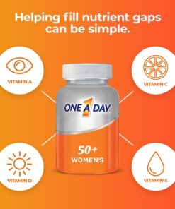 One A Day Women’s 50+ Multivitamins, Supplement with Vitamin A, Vitamin C, Vitamin D, Vitamin E and Zinc for Immune Health Support, Calcium & More , Tablet, 175 Count 175 Count (Pack of 1) 14 71rL1qgv qL