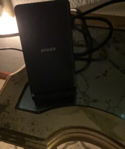 Anker 313 Wireless Charger (Stand), Qi-Certified for iPhone 15/15 Pro/15 Pro Max/14/14 Pro Max, 10W Fast-Charging Galaxy S20, S10 (No AC Adapter) 1pack Black 1 19 71rMd95bJTL