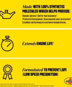 Pennzoil Ultra Platinum Full Synthetic 5W-30 Motor Oil (5-Quart, Single Pack) 5 Quart 20 71rMnLKyOFL