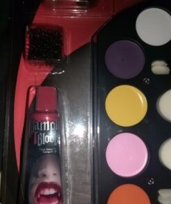 Kangaroo Halloween Super Family Makeup Kit: Professional SFX Face & Body Paint for Zombie Cosplay, Injuries, & Blood Effects 54 71rOzvpcL 1