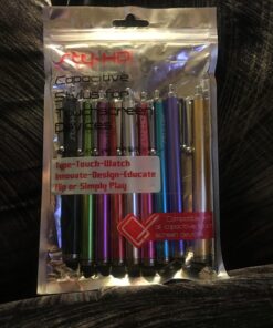 Sty-HD 9 pcs Rainbow of Colors Capacitive Stylus/Styli Touch Screen Cellphone Tablet Pen for iPhone 4 4s 3 3Gs iPod Touch iPad 2 Motorola Xoom, Samsung Galaxy, BlackBerry Playbook AMM0101US, Barnes and Noble Nook Color, Droid Bionic Fashionista 39 71rQeb0hfML