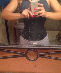 Ann Chery Corset Waist Trainer for Women’s Weight Loss - Colombian Waist Cincher - 2 Hook Latex Body Shaper Medium Black 36 71rS2BUUBL