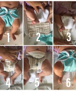 OsoCozy Prefolds Unbleached Cloth Baby Diapers, Size 1 (7-15 lbs), 6 Pack, Soft, Absorbent and Durable 100% Natural Cotton 30 71rSewiKfL