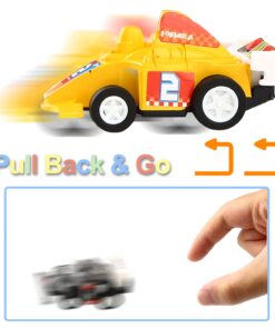 Yeonha Toys Pull Back Vehicles, 12 Pack Mini Assorted Construction Vehicles and Race Car Toy, Vehicles Truck Mini Car Toy for Kids Toddlers Boys Child, Pull Back and Go Car Toy Play Set 31 71rTGQStIqL