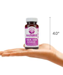 Natures Wellness Hair, Skin & Nails Essential Nourishing Supplement, 60-Count | 4000mcg Biotin + Vitamins A, C and E, B Complex Vitamins, and Advanced Nutrients per Capsule | 100% All-Natural 28 71rU86FYmJL