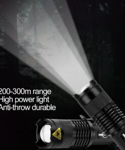 MIKAFEN 5Pack Flashlights Mini Led Flashlight 300lm 3 Modes (Light - Low Light - Strobe) Adjustable Focus Zoomable Flashlight 5 Colors 17 71rUGtNfeqL