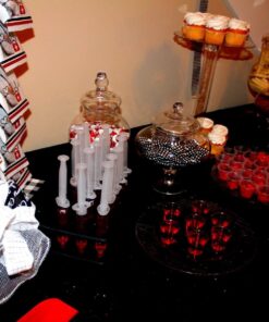 EZ-Inject 25 Pack (1oz) Jello Shot Syringes Combo with Tray/Racking Stand - 100% Safe & Reusable Plastic Syringes for Jello Shots - Small Syringe Shots Holiday and Halloween Party Supplies for Adults 38 71rV76XIgVL 2