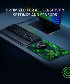 Razer Goliathus Speed (Medium) Gaming Mousepad: Smooth Gaming Mat - Anti-Slip Rubber Base - Portable Cloth Design - Anti-Fraying Stitched Frame - Cosmic Medium 11 71rV8LLbTcL