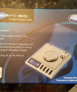 AMERICAN WEIGH SCALES Gemini 20 - Portable Precision Digital Milligram Scale 20g x 0.001g (Silver) AWS Series 100G Silver 36 71rVge5dmkL