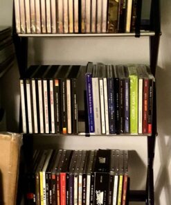 Atlantic Mitsu 5-Tier Portable Media Storage Rack – Protects & Organizes Prized Music, Movie & Video Games Collections, PN 64835195 in Smoke Media Rack 40 71rVnvNFfyL 1