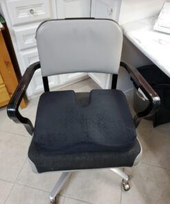 Kieba Coccyx Seat Cushion, Cool Gel Memory Foam Large Orthopedic Tailbone Pillow for Sciatica, Back, and Tailbone Pain (Black) Black 27 71rVx LlKfL