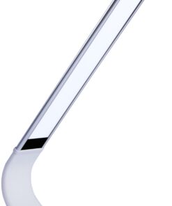 Luxe Cordless Eye Friendly LED Desk Lamp, USB Rechargeable up to 40 Hours of Continuous Light, Touch Control 6 Brightness Levels 3 Light Modes 360° Adjustable Modern Design Portable (Silver) (Silver) Silver 21 71rWM55MEZL