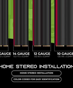 14AWG Speaker Wire, GearIT Pro Series 14 AWG Gauge Speaker Wire Cable (100 Feet / 30.48 Meters) Great Use for Home Theater Speakers and Car Speakers Black 100 Feet 36 71rWlc9ORCL