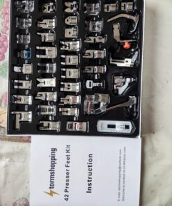 Professional Domestic 42 PCS Sewing Machine Sewing Foot Presser Foot Set with Manual for Brother, Singer, Babylock, Janome, Elna, Toyota, New Home, Simplicity and Kenmore Low Shank Sewing Machines 27 71rWrcqdtwL