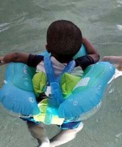 Free Swimming Baby Inflatable Baby Swim Float with Sun Canopy Size Improved Infant Pool Floaties Swimming Pool Toys for The Age of 3-72 Months(Blue, L) Blue Large 23 71rXFto0DL