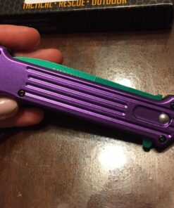 Purple and Green Joker Tac Force Fantasy Assisted Opening Folding Knife (Joker: Why so Serious) 55 71rXXphN32L