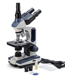 SWIFT SW350T 40X-2500X Magnification, Siedentopf Head, Research-Grade Trinocular Compound Lab Microscope with Wide-Field 10X and 25X Eyepieces, Mechanical Stage, Abbe Condenser, Camera-Compatible 27 71rXmeNLAUL