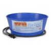 Farm Innovators R-19A 1.5 Gallon Electric Heated Pet Water Bowl with Thermostatic Control and Anti Chew Cord Protector, 60 Watt, Blue 11.75" dia. Single 22 71rY9qStGjL