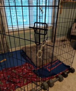 MidWest Homes for Pets Foldable Metal Dog Exercise Pen / Pet Playpen, Black w/ door, 24'W x 48'H, 1-Year Manufacturer's Warranty 48" H 37 71rYCwngBfL