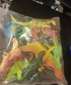 Fun Central 12 Pieces - Jumbo Plastic Dinosaur Figures in Bulk Party Favors for Kids and Toddlers - Assorted Designs 36 71rYGwOQyL