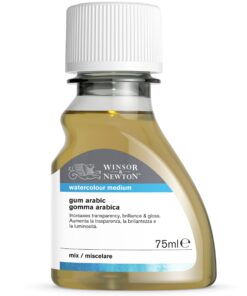 Winsor & Newton Watercolor Medium, Gum Arabic, 75ml (2.5-oz) bottle, Pale 2.5-oz Bottle 17 71rYa20Vp2L