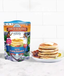 Keto Pancake & Waffle Mix by Birch Benders, High Protein, Gluten-free, Made with Almond, Just Add Water, 10 oz (Pack of 3) 10 Ounce (Pack of 3) 29 71rZd hsHWL