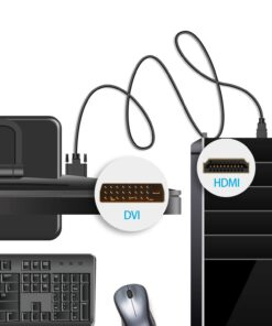 Rankie HDMI to DVI Cable, CL3 Rated High Speed Bi-Directional, 6 Feet, Black 14 71raBZ7eJkL
