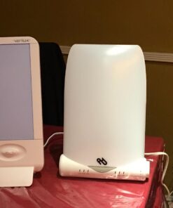 Aura Day Light Lamp, 10,000 Lux of Full Spectrum Bright Light with Adjustable Lux Dial and Timer- 100% UV Free{2 Year Warranty Includes Bulb and Lamp} 48 71ragPC284L