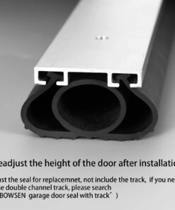 BOWSEN Garage Door Bottom Seals Weatherproof Weatherstrip Threshold Buffering Sealing High Performance EPDM Rubber Weather Resistance Gasket Black 1/4 Inch T-End, 16FT Long 16 FT Black (1/4" T-Channel End) 32 71rbCgjtNVL