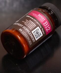 Amazon Elements Vitamin B12 Methylcobalamin 5000 mcg - Normal Energy Production and Metabolism, Immune System Support - 2 Month Supply, Berry Flavored Lozenges, 65 Count 30 71rbi2y73gL