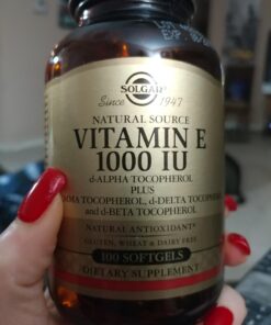 Solgar Vitamin E 670 mg (1000 IU), 100 Mixed Softgels - Natural Antioxidant, Skin & Immune System Support - Naturally-Sourced Vitamin E - Gluten /Dairy Free - 100 Servings 41 71rdHtNblqL