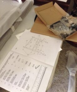 Studio Designs Vintage Drafting Table - Antique Design Solid Wood Drafting Table with Built-In Pencil Groove and Pencil Ledge - Angle Adjustable Work Surface Rustic Oak 42" 53 71rePZSQ1QL