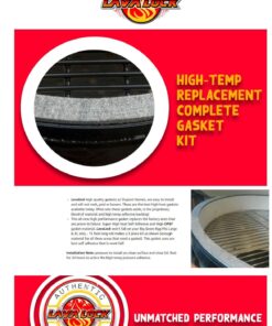 Nomex High-Temp Replacement Complete Gasket Kit for Lg XL Big Green Egg Ceramic Lid Top 34 71rfM2D4cKL