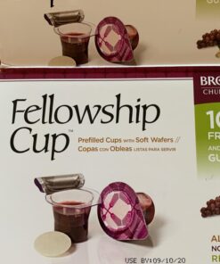 Broadman Church Supplies Pre-filled Communion Fellowship Cup, Juice and Wafer Set, 100 Count, Plastic 100 Count (Pack of 1) 25 71rg0lbmAyL