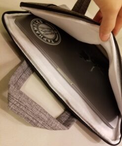 Qishare Laptop Case Laptop Shoulder Bag 11.6-12" Gray Lines 126 71rgFZLTVL