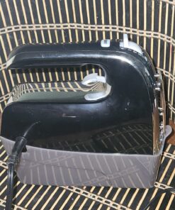 Hamilton Beach Electric Hand Mixer with Snap-On Case, Twisted Wire Beaters, Milkshake Rod, Dough Hook, Whisk, 6-Speed, Black 33 71rgiWP49zL