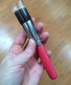 Flat Top Kabuki Foundation Brush - Premium Makeup Face Brush For Liquid, Cream, Powder - Blending, Buffing, Stippling Brush - Pro Quality Synthetic Dense Bristles Pink 32 71rhmMzlw0L