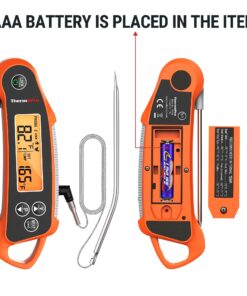 ThermoPro TP710 Instant Read Meat Thermometer Digital for Cooking, 2-in-1 Waterproof Kitchen Food Thermometer with Dual Probes and Dual Temperature Display for Oven, Grilling, Smoker & BBQ Upgrade 48 71riMDaSw9L