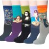 Chalier Womens Fun Socks Famous Painting Patterned Art Socks & Printed Cool Novelty Funny Socks for Women One Size 1 Set A-oil Painting Multicolor 2 (5 Pairs) 37 71rijRshe9L