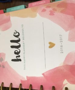 me & my BIG ideas Create 365 The Happy Planner, Hello Life, Jul 2016 - Dec 2017 49 71rj2BxNyNL