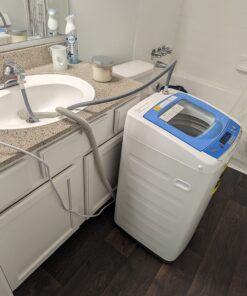 RCA RPW091 0.9 Cu Ft Top Load Portable Washing Machine Washer on Wheels, White 22 71rj5TlTZhL